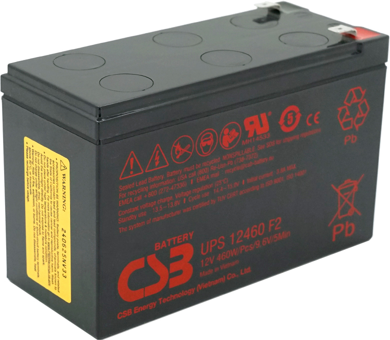 Аккумуляторна батарея CSB 12V 9Ah (UPS12460F2) фото1