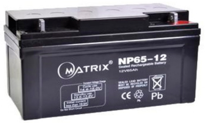 Аккумуляторная батарея Matrix 12V 65AH (NP65-12) фото1