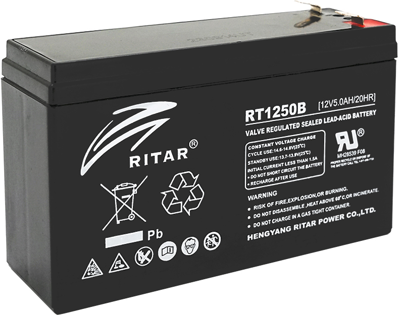 Аккумуляторна батарея Ritar AGM 12V-5 Ah (RT1250BL) фото1