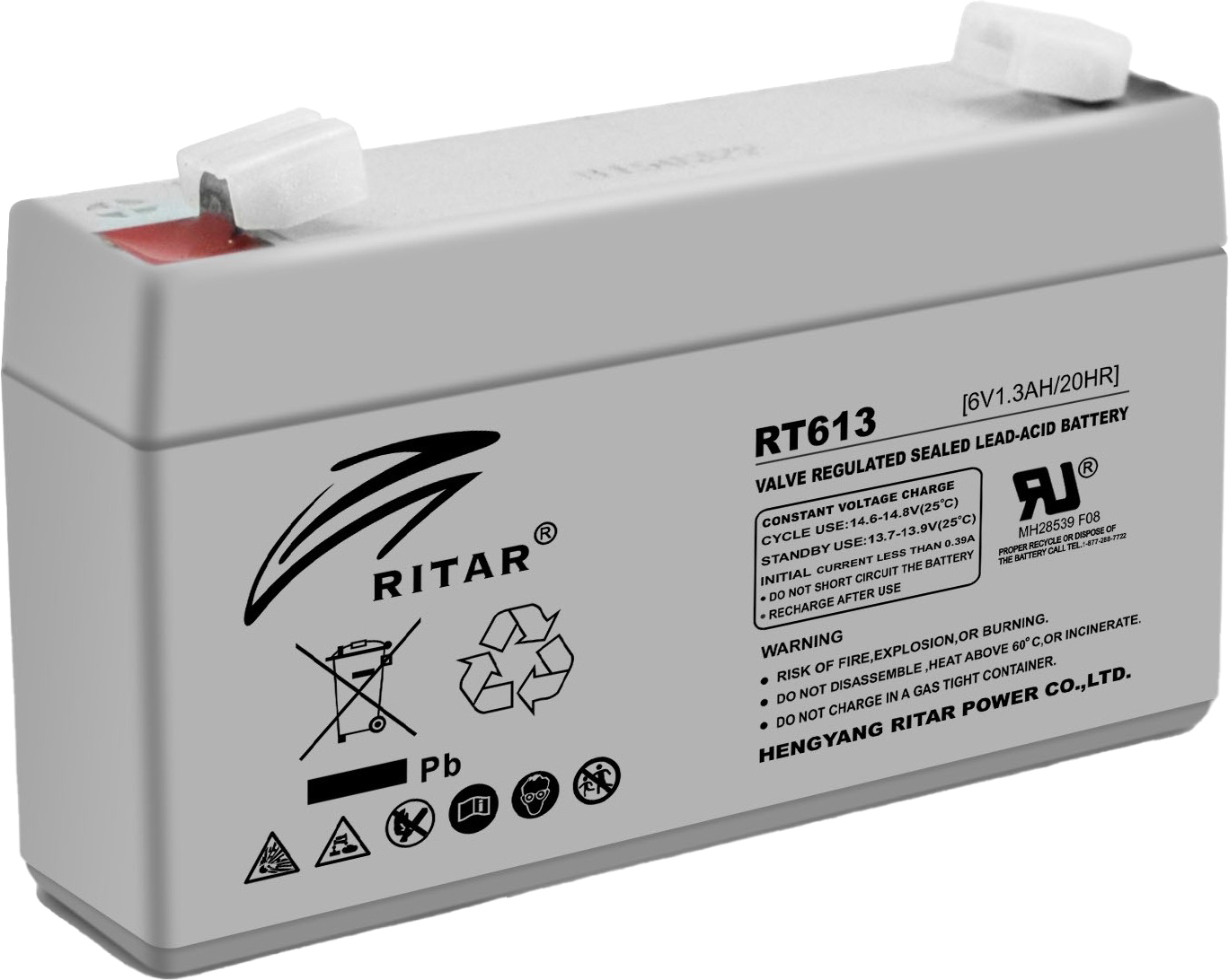 Аккумуляторная батарея Ritar AGM 6V 1.3 Ah (RT613) фото1