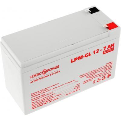Аккумуляторна батарея LogicPower LPM-GL 12В 7Ач (6560) фото1