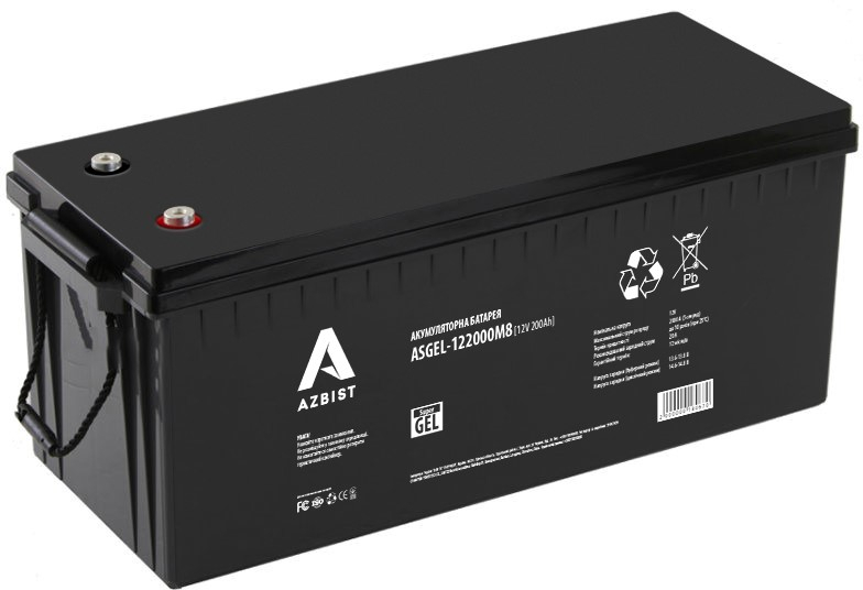 Аккумуляторная батарея AZBIST 12V 200 Ah Super GEL (ASGEL-122000M8) фото1