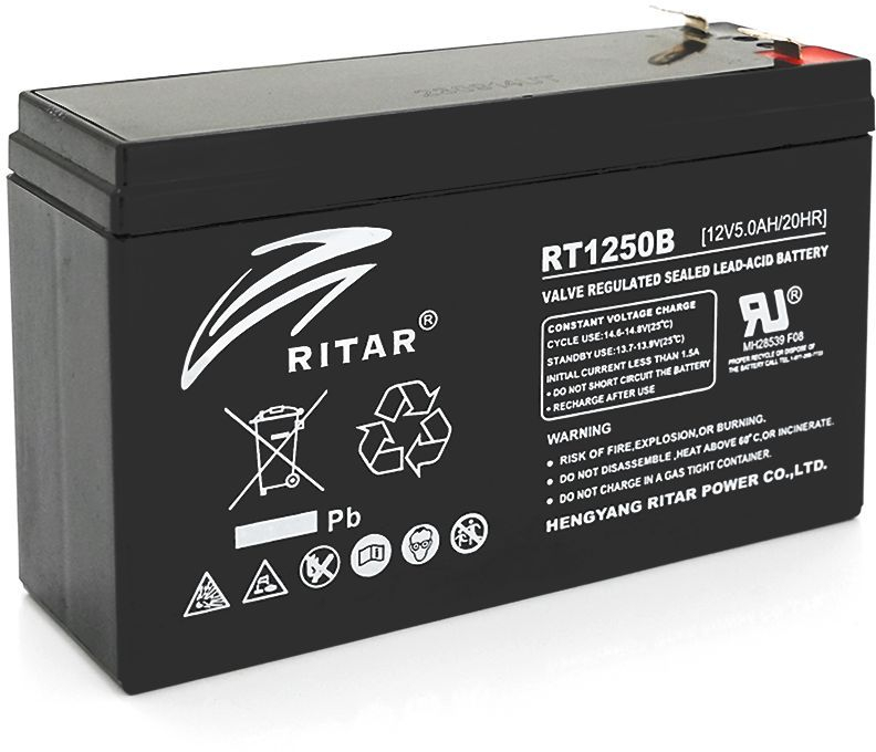 Аккумуляторна батарея Ritar AGM 12V-5 Ah (RT1250B) фото1