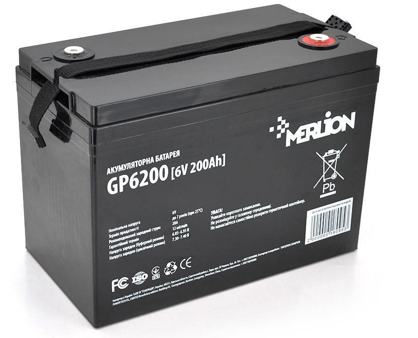 Аккумуляторна батарея Merlion 6V - 200 Ah (GP6200) фото1