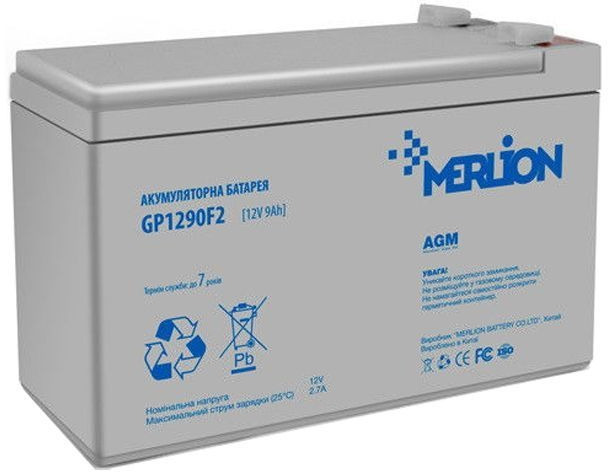 Аккумуляторная батарея Merlion 12V-9Ah (GP1290F2) фото1
