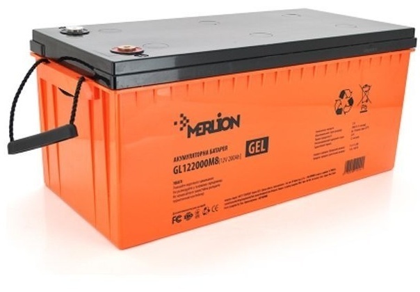 Аккумуляторна батарея Merlion 12V-200 Ah GEL (GL122000M8) фото1