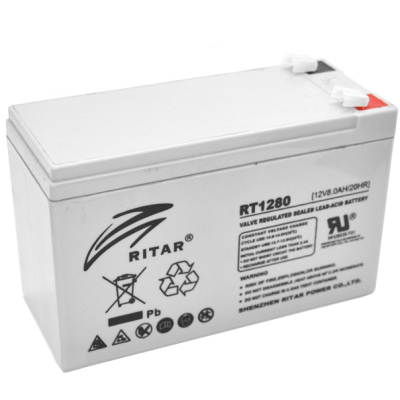 Аккумуляторна батарея Ritar AGM 12V-8 Ah (RT1280B) фото1