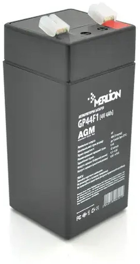 Аккумуляторная батарея Merlion 4V-4Ah (GP44F1/ GP44M1) фото1