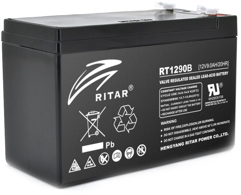Аккумуляторная батарея Ritar AGM 12V-9 Ah Black (RT1290B)
