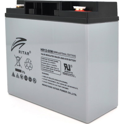Аккумуляторная батарея Ritar AGM 12V-17 Ah (HR1260W) фото1