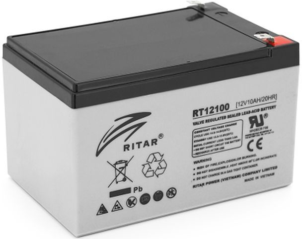 Аккумуляторна батарея Ritar AGM 12V-10 Ah (RT12100) фото1