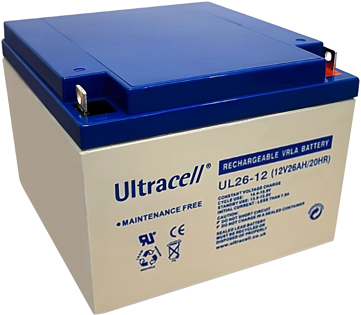 Аккумуляторная батарея Ultracell 12V-26 Ah AGM (UL26-12) фото1