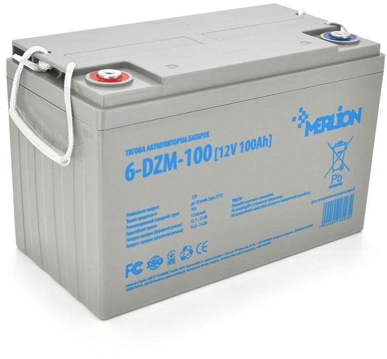 Аккумуляторна батарея Merlion 6-DZM-100 12V 100 Ah (6-DZM-100) фото1