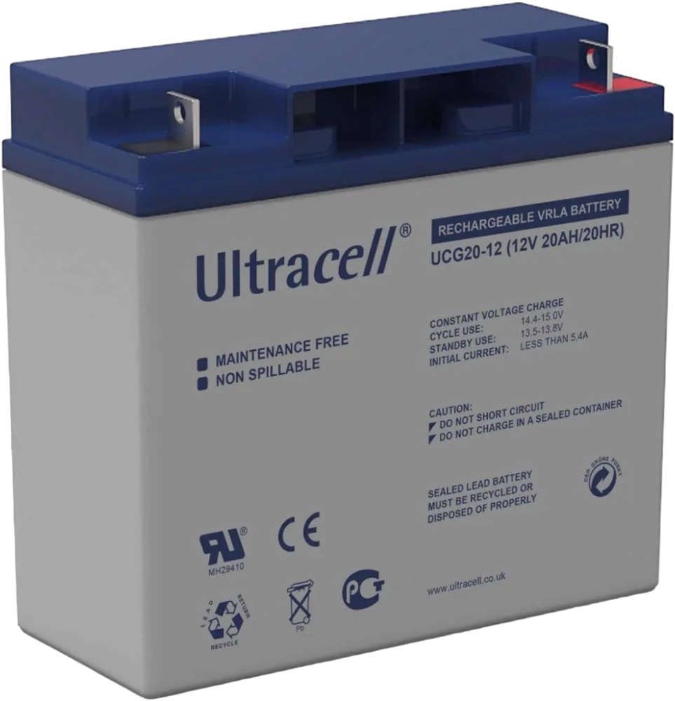 Аккумуляторная батарея Ultracell 12V-20 Ah GEL (UCG20-12) фото1