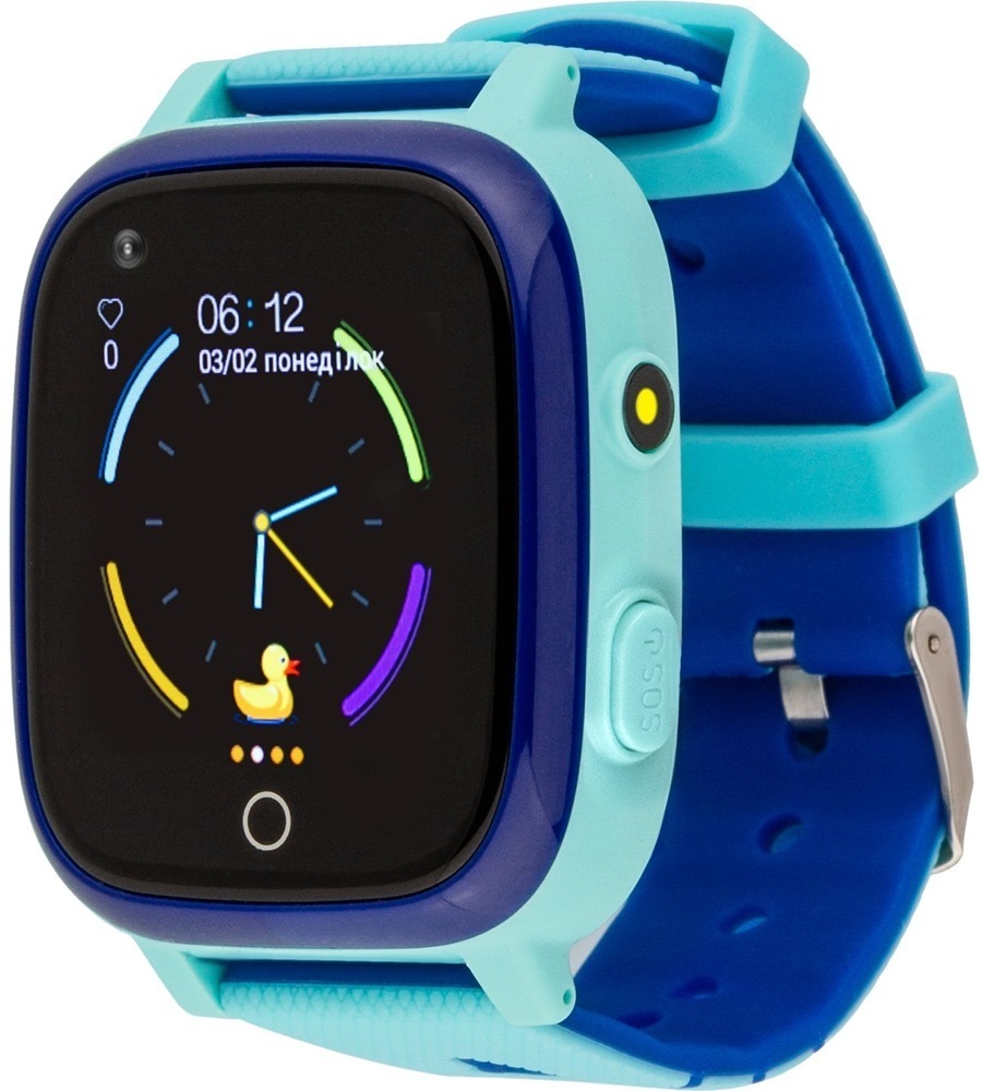 Смарт-часы для детей Amigo GO005 4G WiFi waterproof Thermometer Blue (747017) фото1