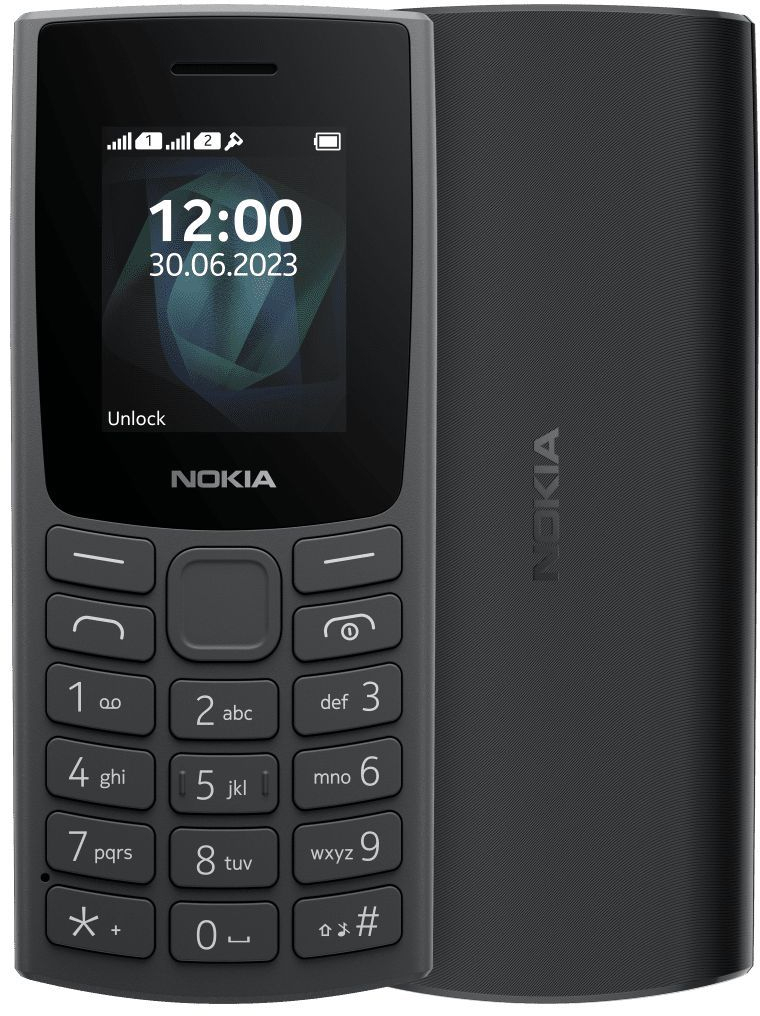 Мобильный телефон Nokia 105 SS 2023 (no charger) Charcoal фото1