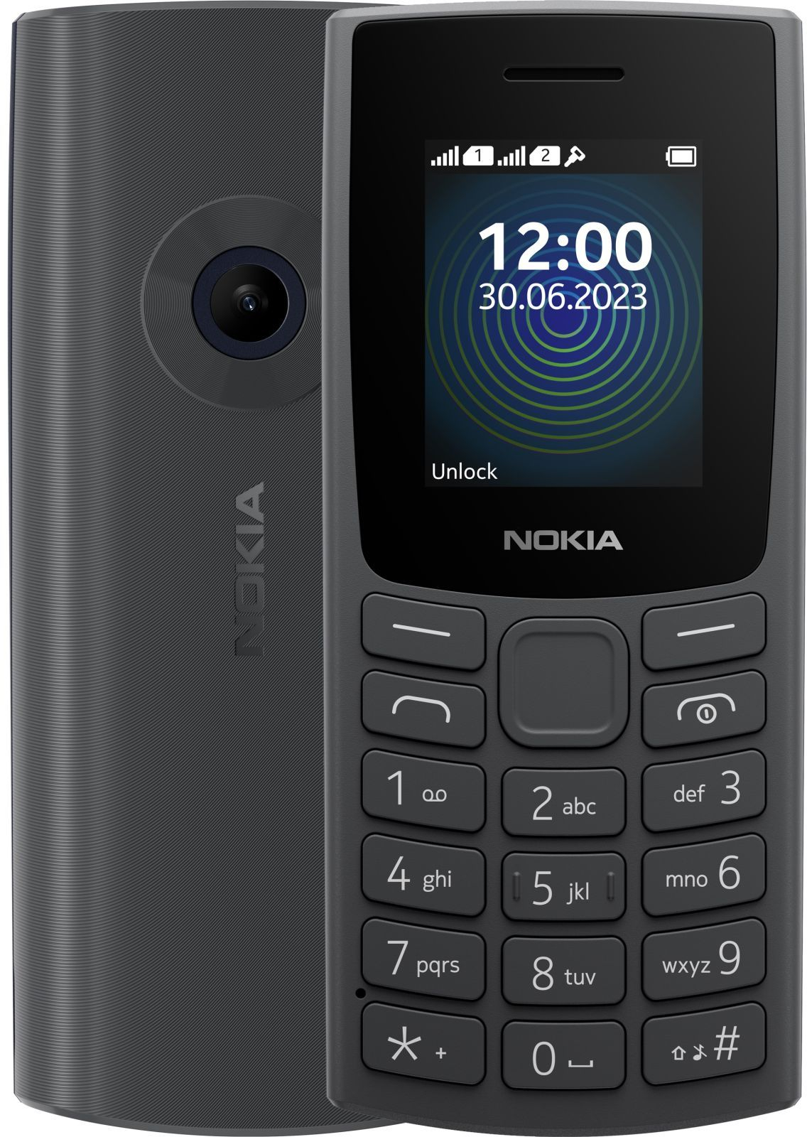 Мобильный телефон Nokia 110 DS 2023 Charcoal (1GF019FPA2C01) фото1