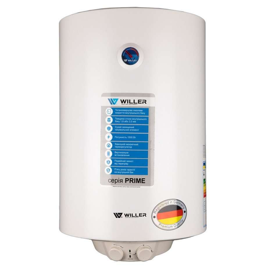Бойлер Willer EV100DR серія Prime фото1