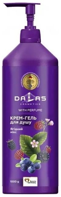 Гель для душу Dalas Cosmetics Ягідний мікс 1000 г (4823128000280) фото1