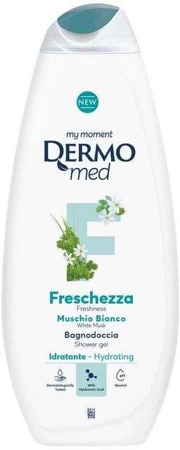 Гель для душа DermoMed Белый мускус 650 мл (8054633839560) фото1