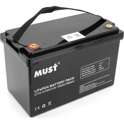 Аккумуляторная батарея Must LiFePo4 12.8V - 100Ah (LP15-12100) фото1