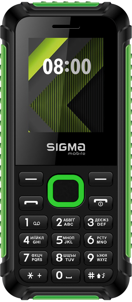Мобильный телефон Sigma X-style 18 Track Black-Green (4827798854433) фото1