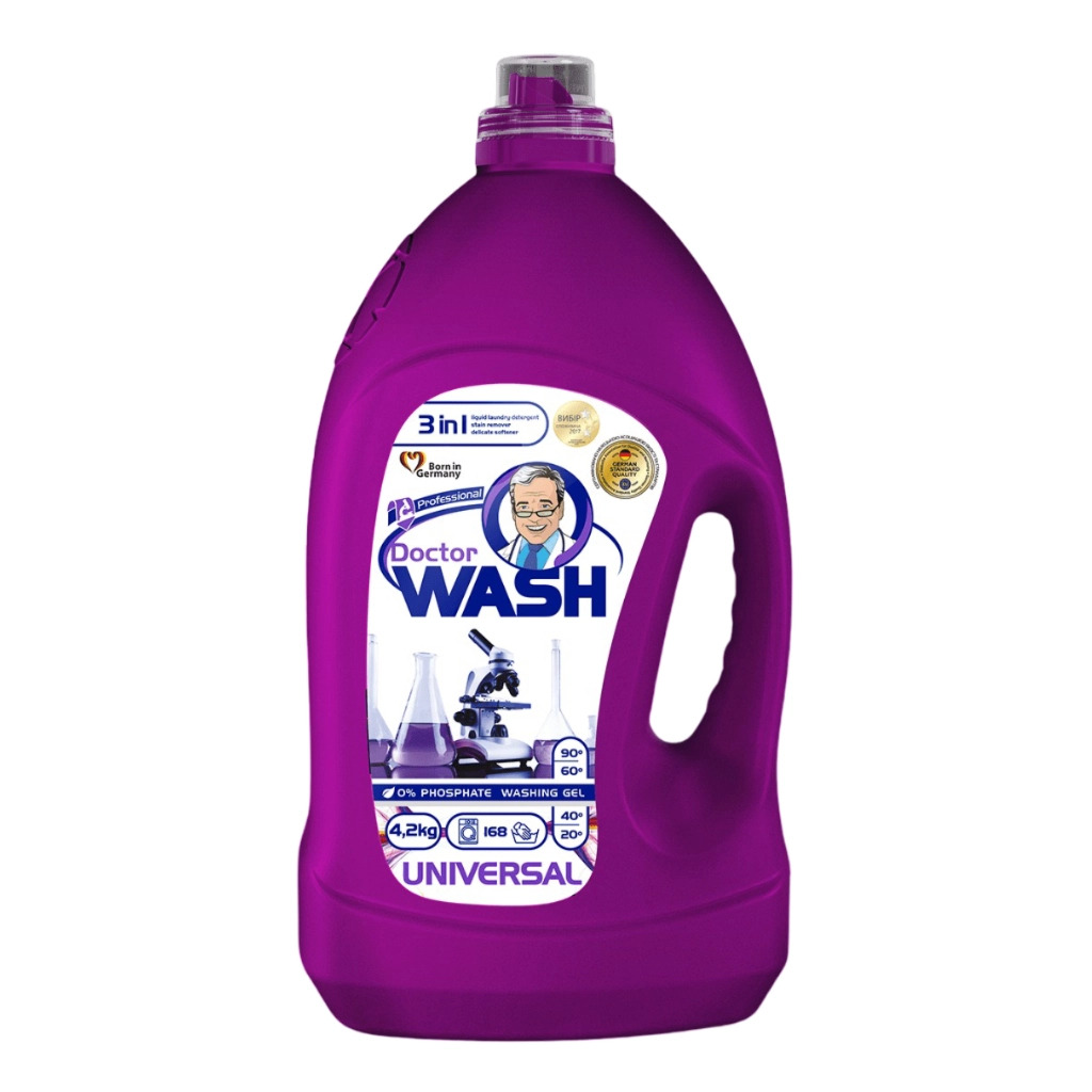 Гель для прання Doctor Wash Універсальний 4.2 кг (4823128002192) фото1