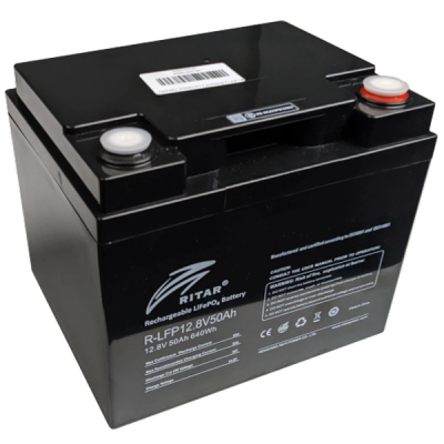 Аккумуляторная батарея Ritar LiFePo4 R-LFP 12.8V 50Ah Bt (R-LFP12.8V50AH) фото1