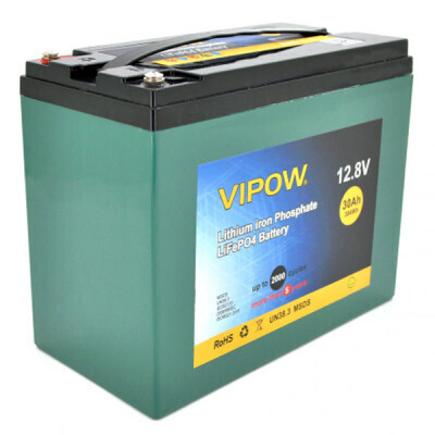 Акумуляторна батарея Vipow LiFePo4 12.8V-30A (LiFePO4128-30/25) фото1