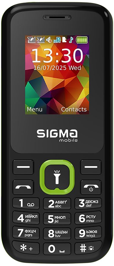 Мобильный телефон Sigma X-style 171 Mini Black-Green (4827798813720) фото1