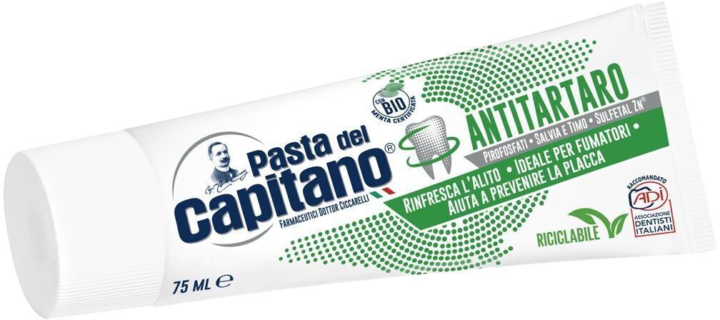 Зубна паста Pasta del Capitano Antitartaro Проти зубного каменю 75 мл (8002140039119) фото1