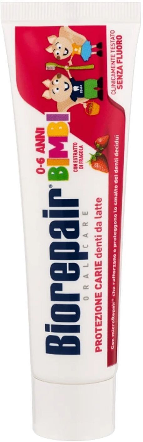 Дитяча зубна паста Biorepair Веселе мишеня 50 ml Cуниця (8017331097120) фото1