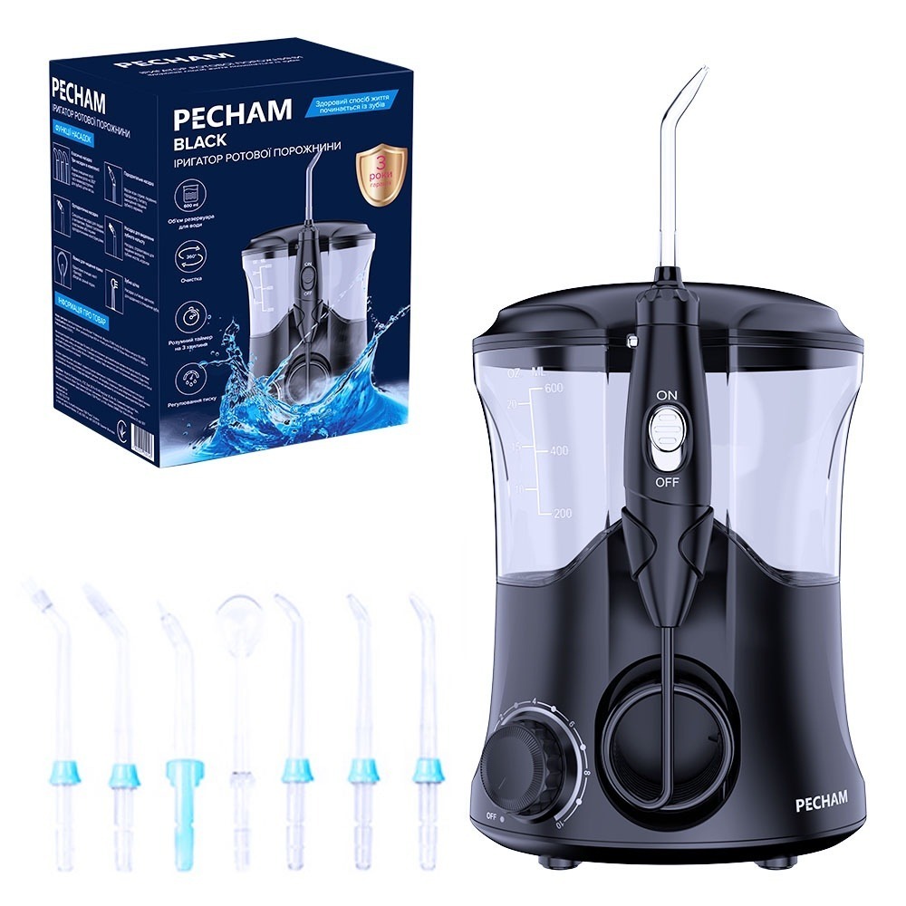 Ирригатор Pecham Professional Black (6902018567809) фото1