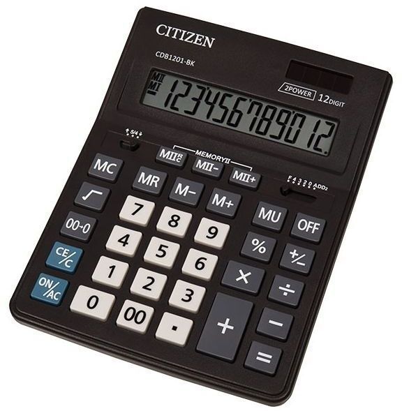 Калькулятор Citizen CDB1201-BK фото1