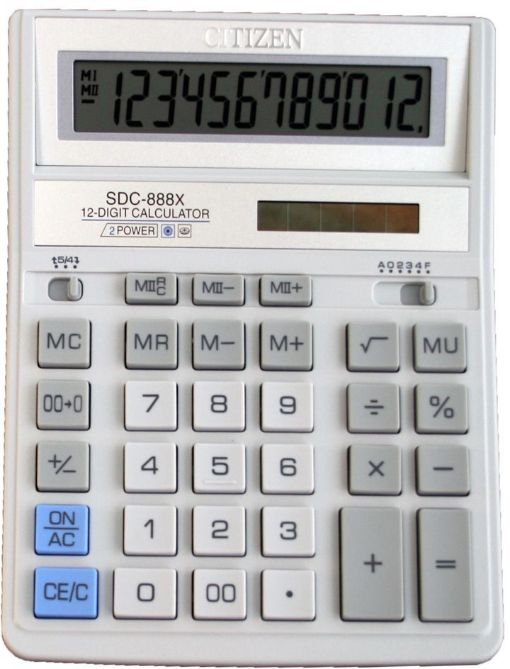 Калькулятор Citizen SDC-888XWH