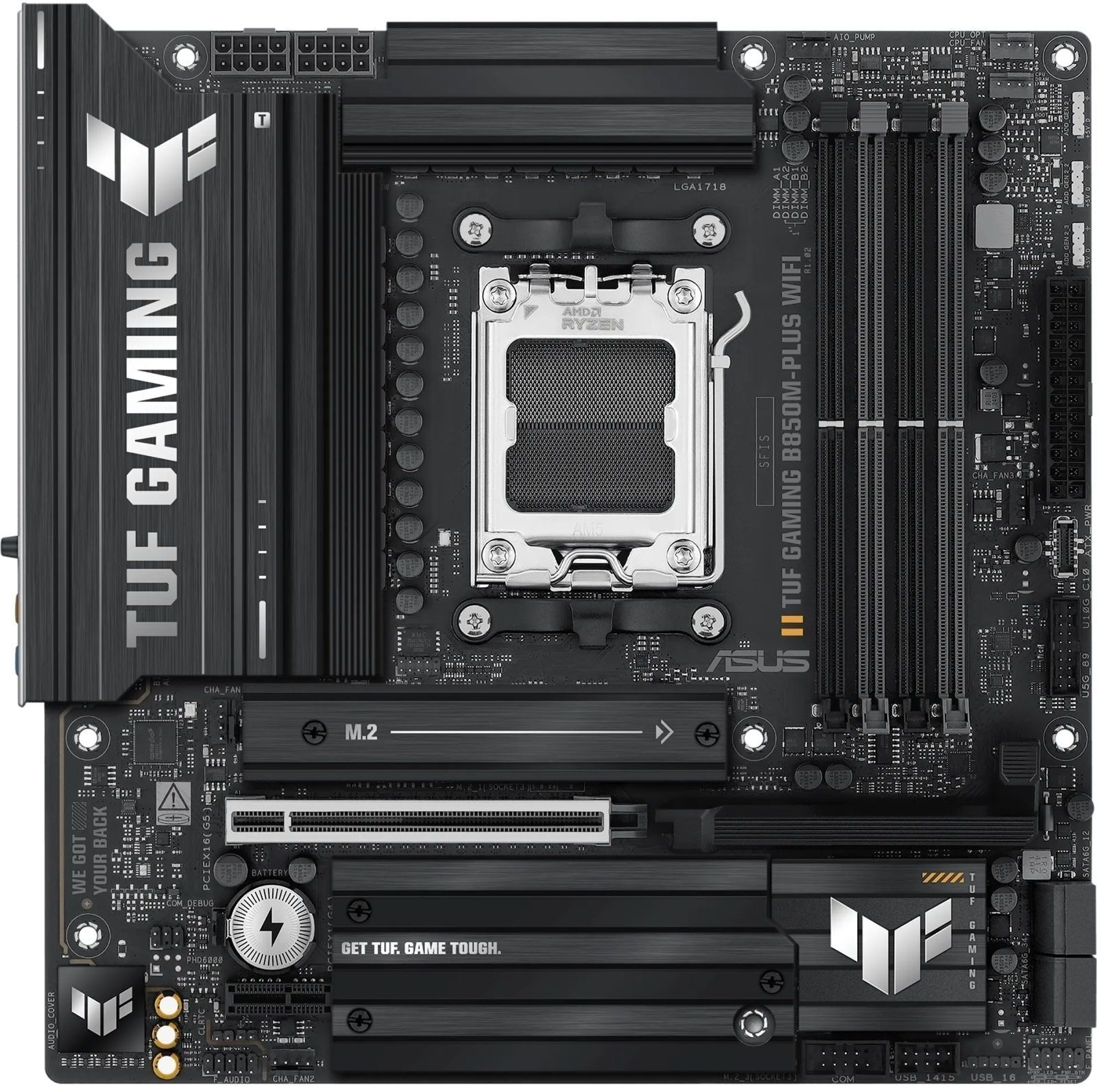 Материнська плата ASUS TUF GAMING B850M-PLUS WIFI (TUF_GAMING_B850M-PLUS_WIFI) фото1