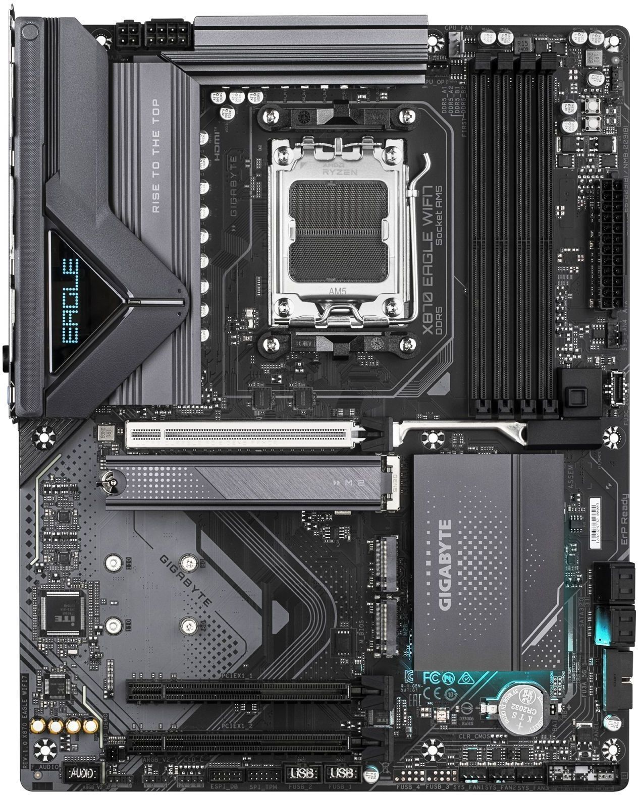 Материнская плата GIGABYTE X870 EAGLE WIFI7 (X870_EAGLE_WIFI7) фото1
