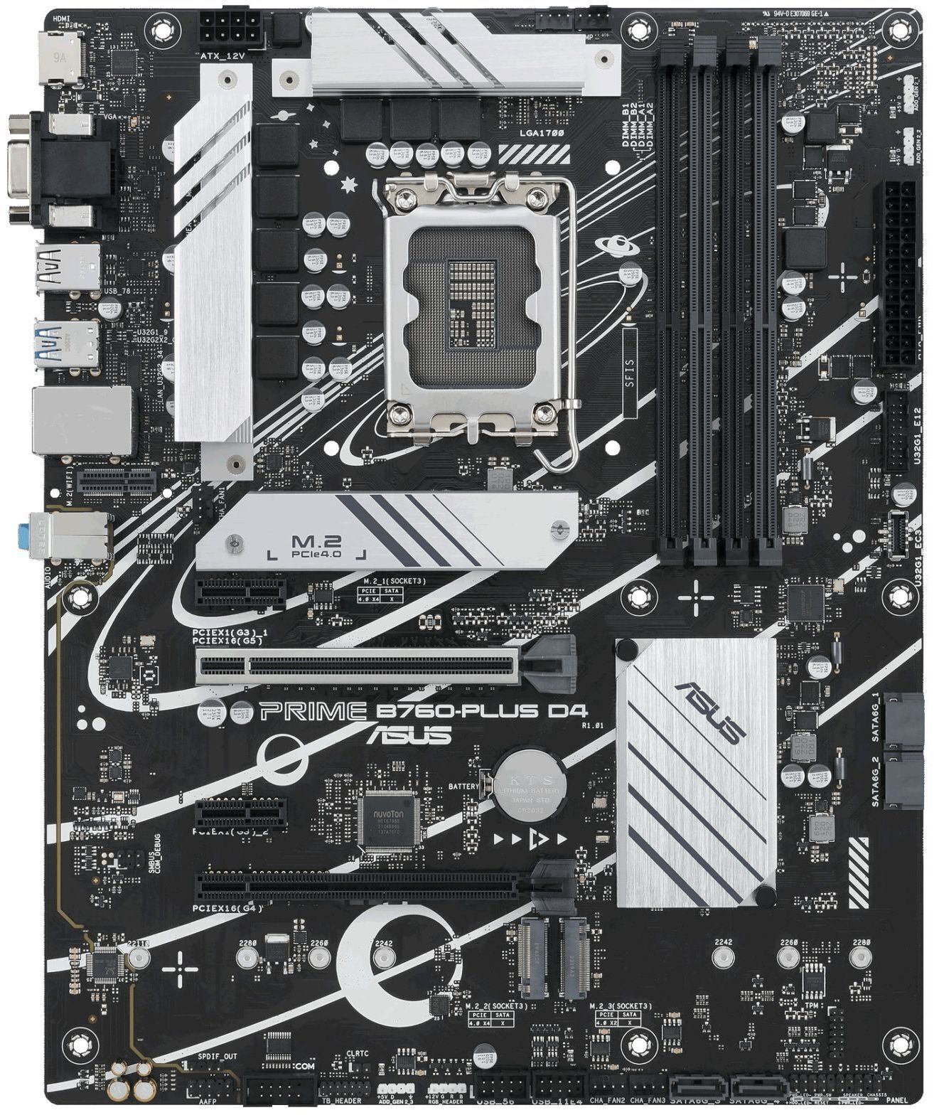 Материнская плата ASUS PRIME B760-PLUS D4 (PRIME_B760-PLUS_D4) фото1