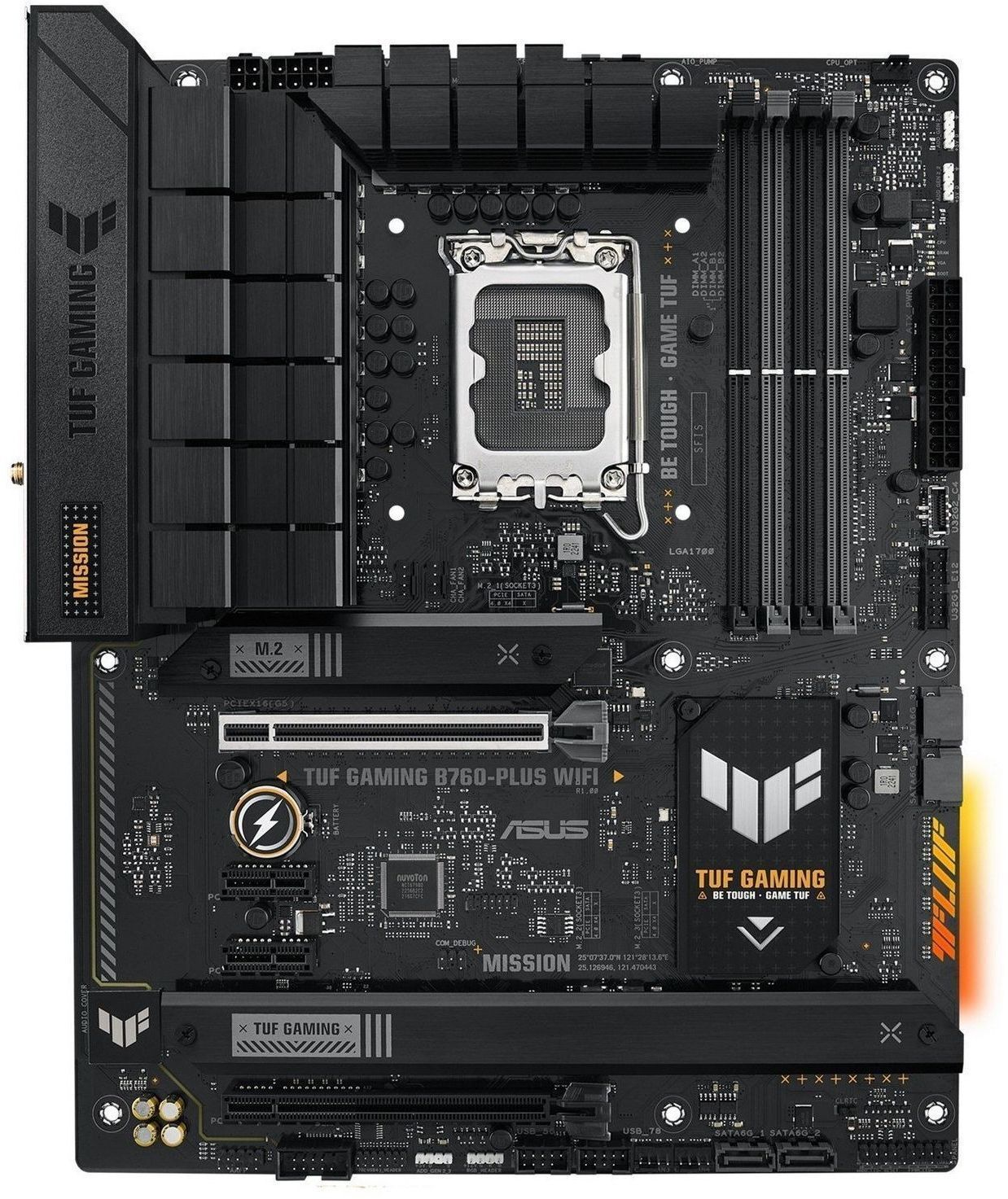 Материнская плата ASUS TUF GAMING B760-PLUS WIFI (TUF_GAMING_B760-PLUS_WIFI) фото1
