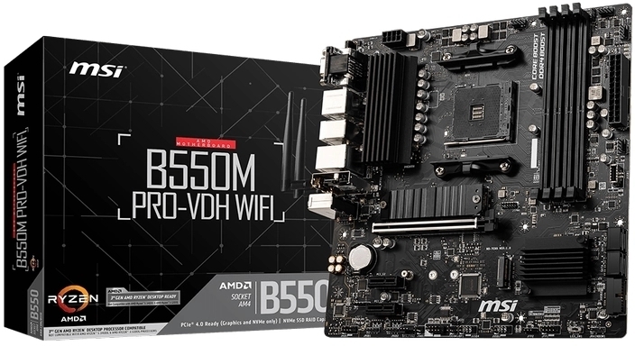 Материнська плата MSI B550M PRO-VDH WIFI (B550M_PRO-VDH_WIFI) фото1