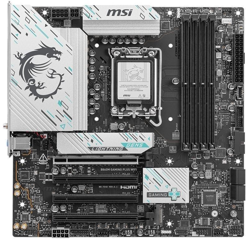Материнская плата MSI B860M GAMING PLUS WIFI (B860M_GAMING_PLUS_WIFI) фото1