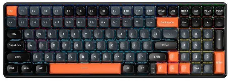 Игровая клавиатура Aula S100 Brown Switch USB UA Black (6948391203157) фото1