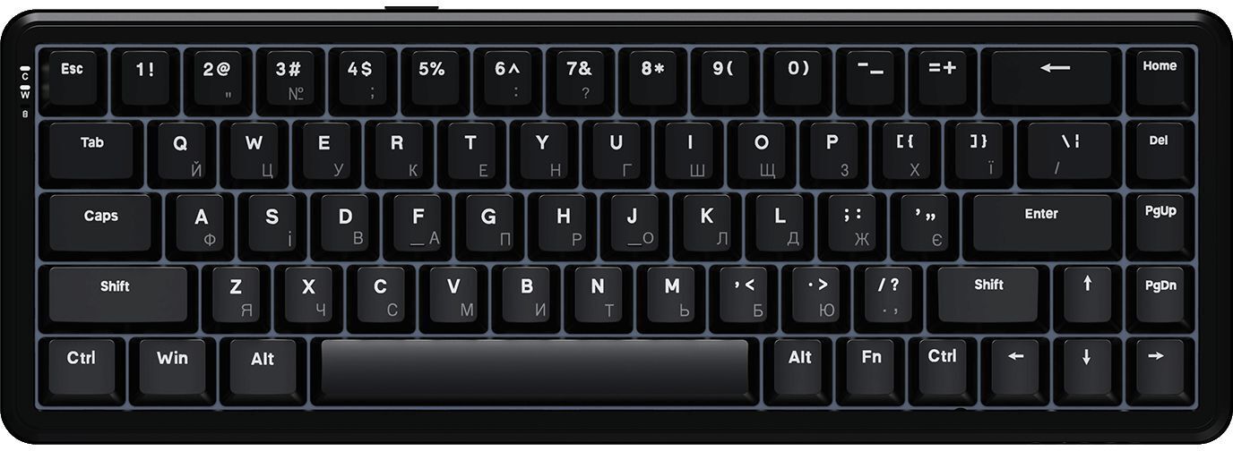 Ігрова клавіатура Ajazz AK680 MAX Magnetic Switch RGB USB Black (AK680-WM-B-A) фото1