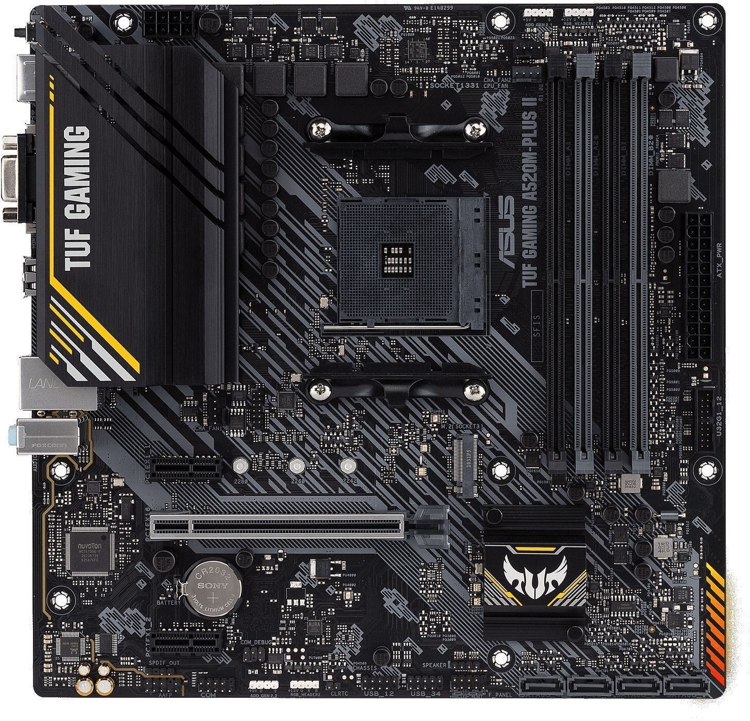 Материнська плата ASUS TUF GAMING A520M-PLUS II (TUF_GAMING_A520M-PLUS_II) фото1