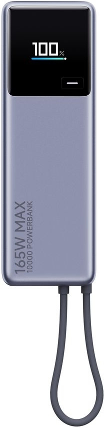 Павербанк Xiaomi 10000mAh 165W Integrated Cable сірий фото1