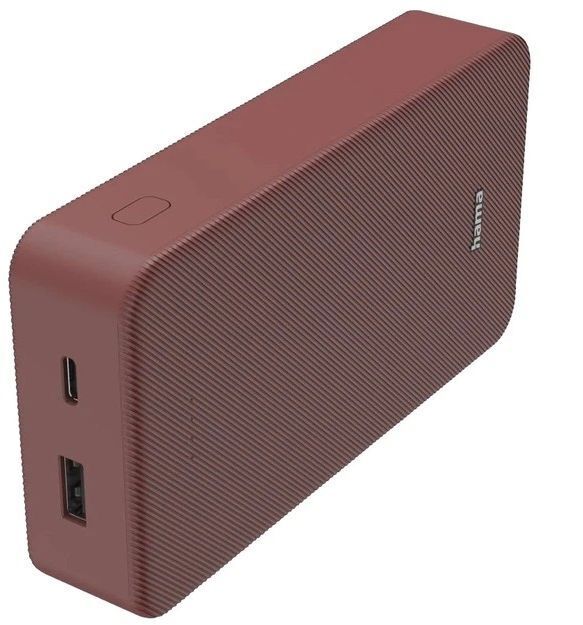 Павербанк Hama 20000mAh 15W (00201717) червоний фото1
