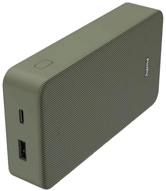 Павербанк Hama 20000mAh 15W (00201716) зелений фото1