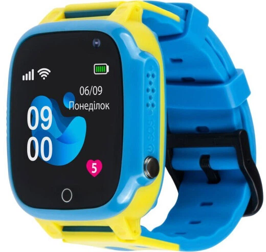 Смарт-годинник для дітей AmiGo GO008 GLORY GPS WIFI Blu-Yel фото1