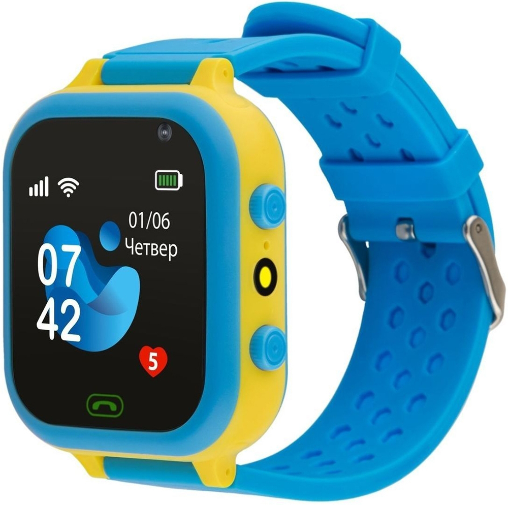 Смарт-часы для детей AmiGo GO009 Blue Yellow (996383) фото1