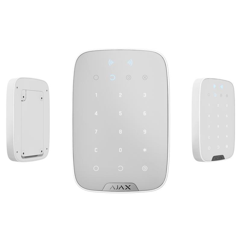 Бездротова сенсорна клавіатура Ajax KeyPad Plus White (38253.83.WH1) фото1